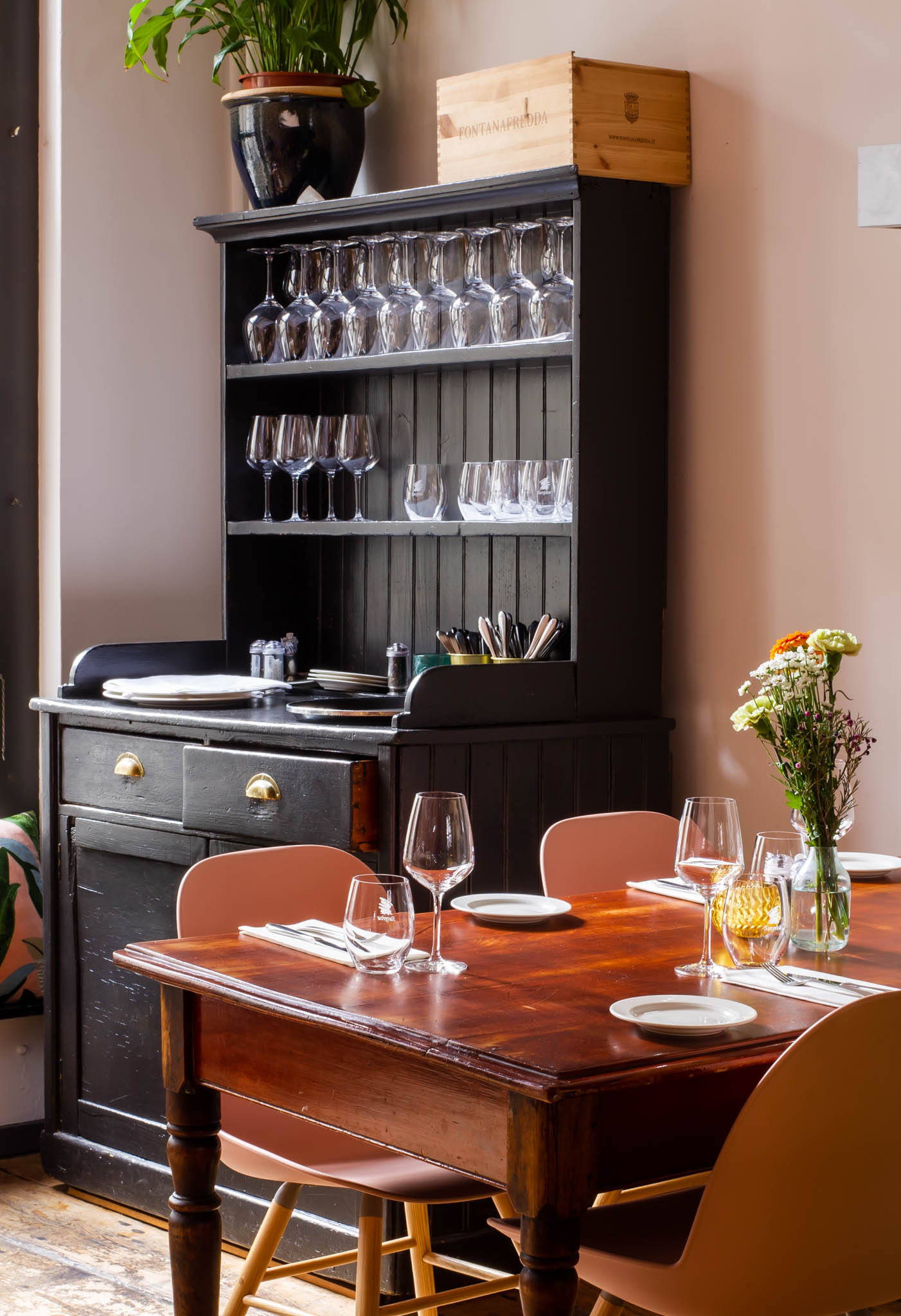 Interior of an Italian restaurant