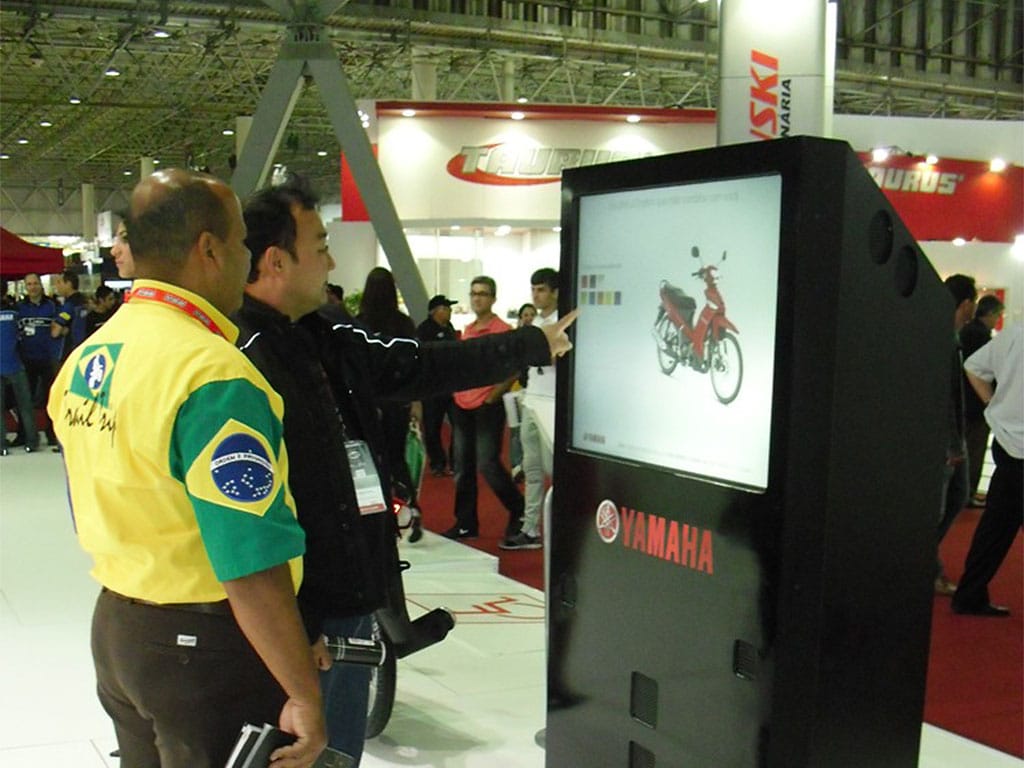Interatividade no salão Duas Rodas