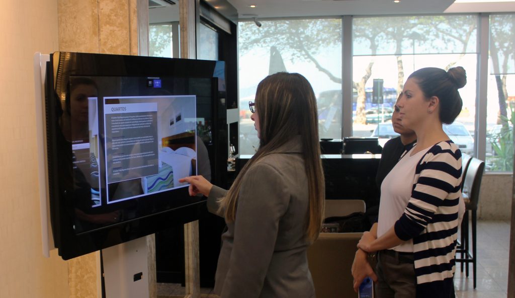 Touchscreen hotelaria