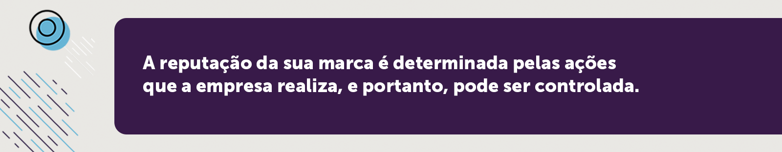 Construção da reputação da marca