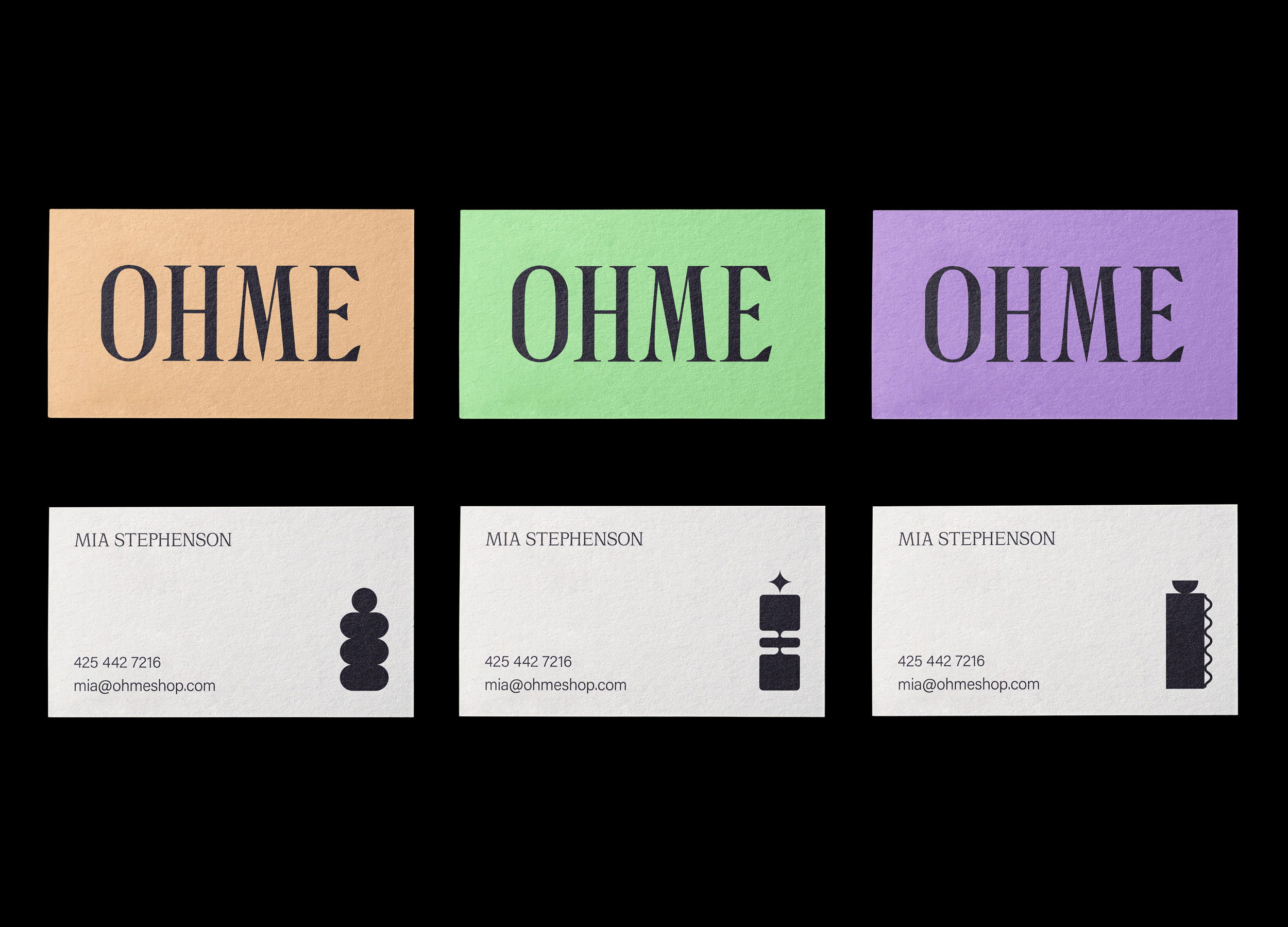 OHME Business Card Design