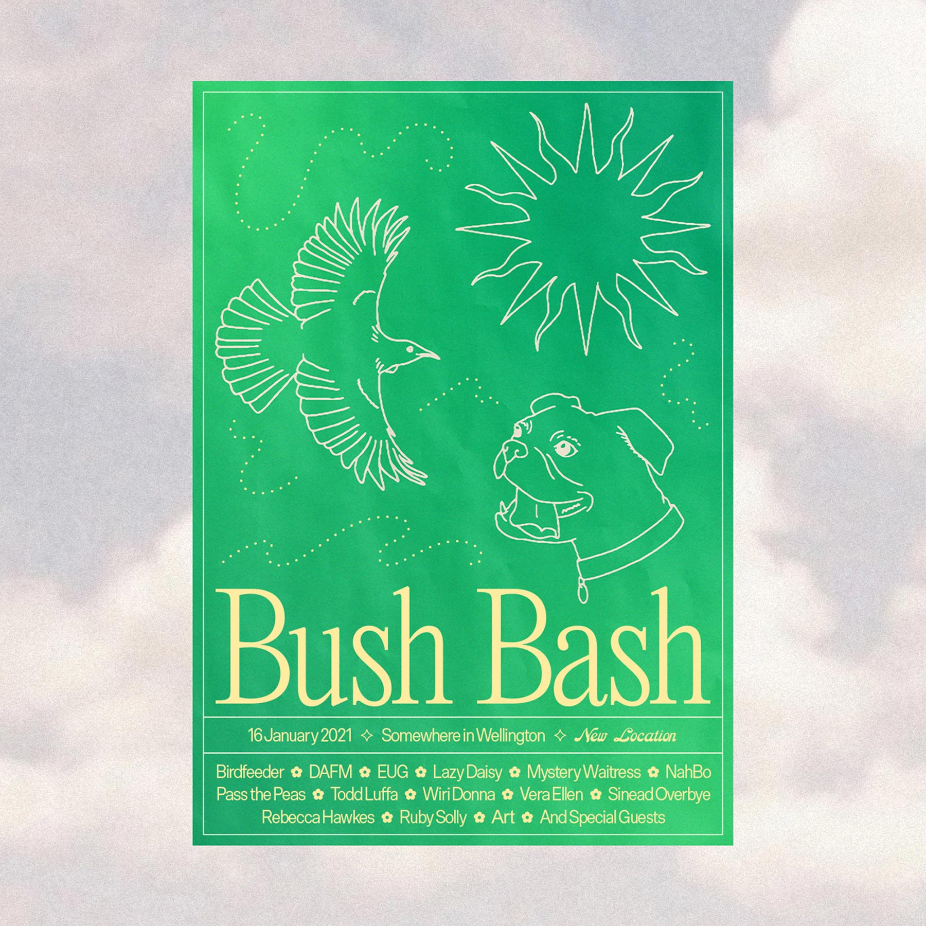 Bush Bash 2021 poster by ES