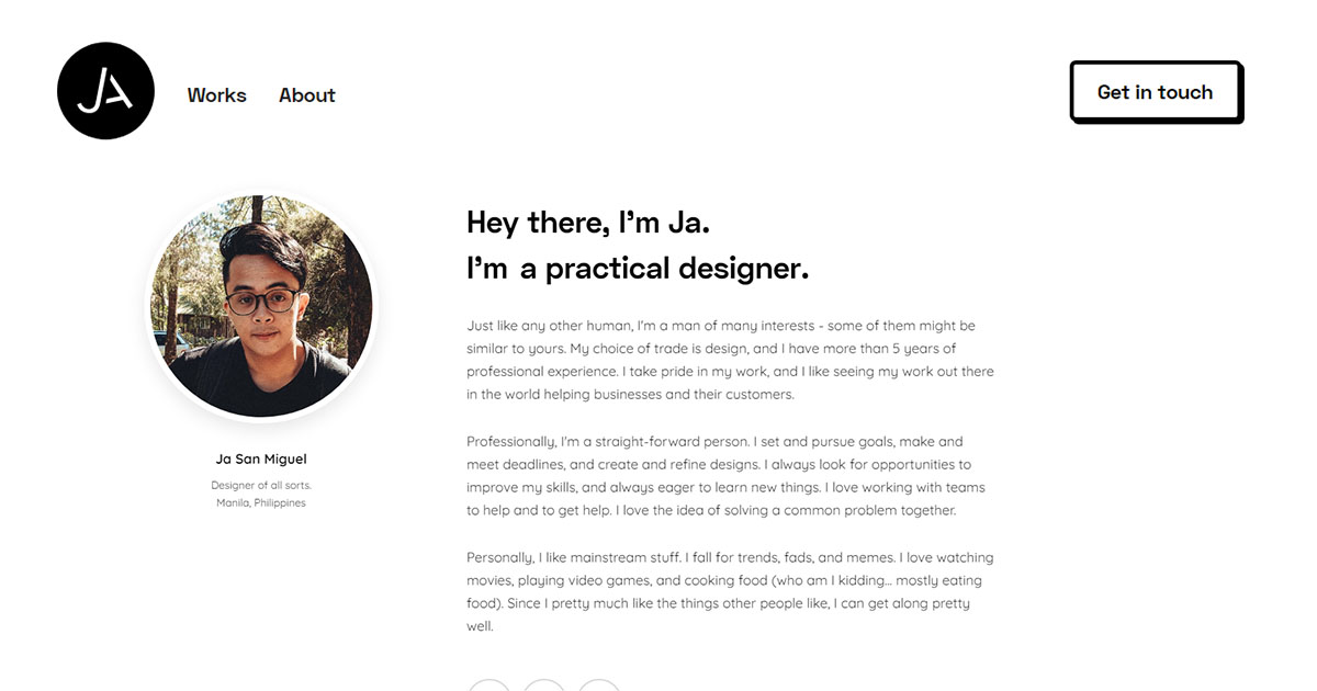 Ja San Miguel - Product, Web, Visual Designer