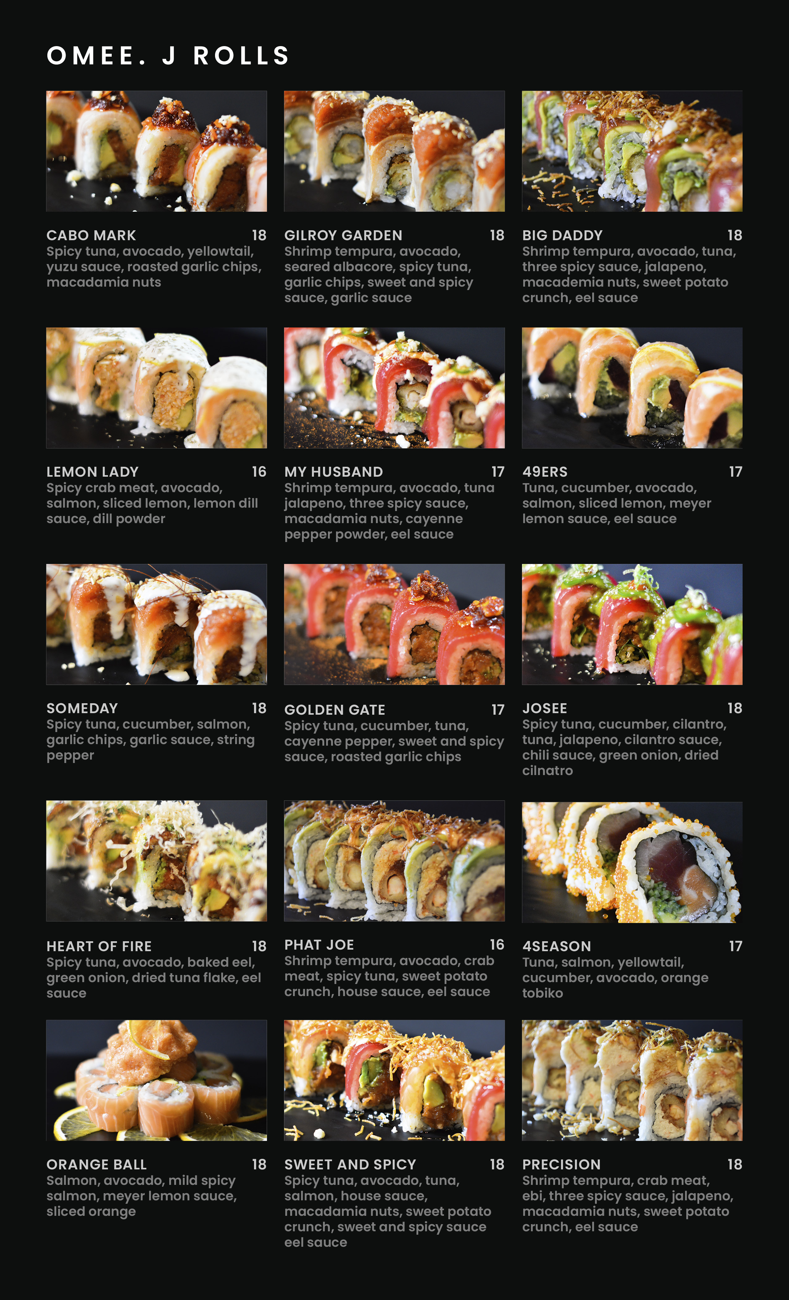 Omee J Fusion Sushi Bar And Grill