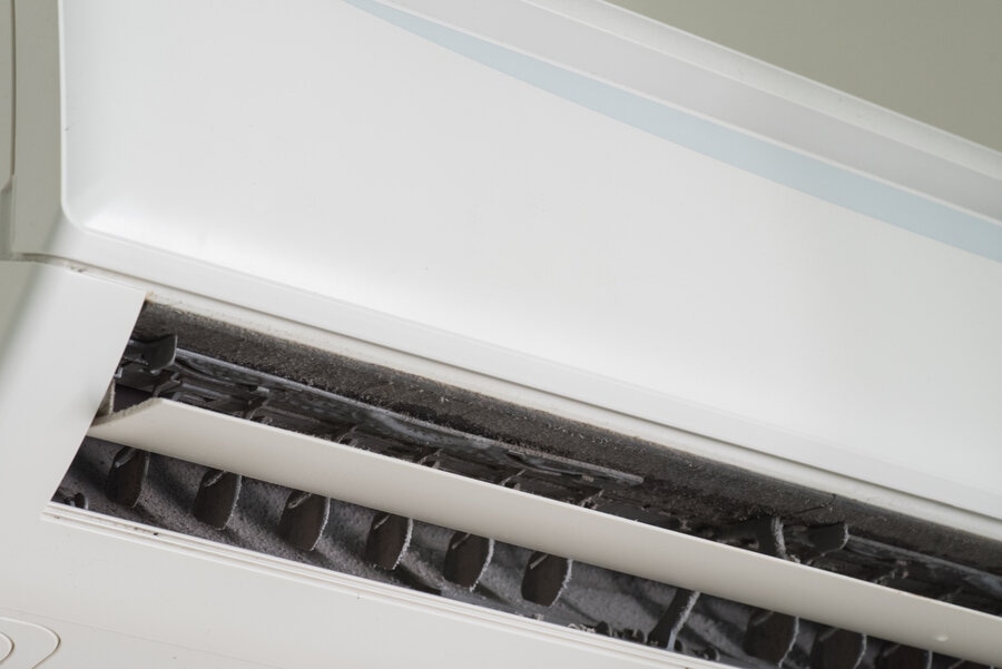 dirty air conditioner needs cleaning