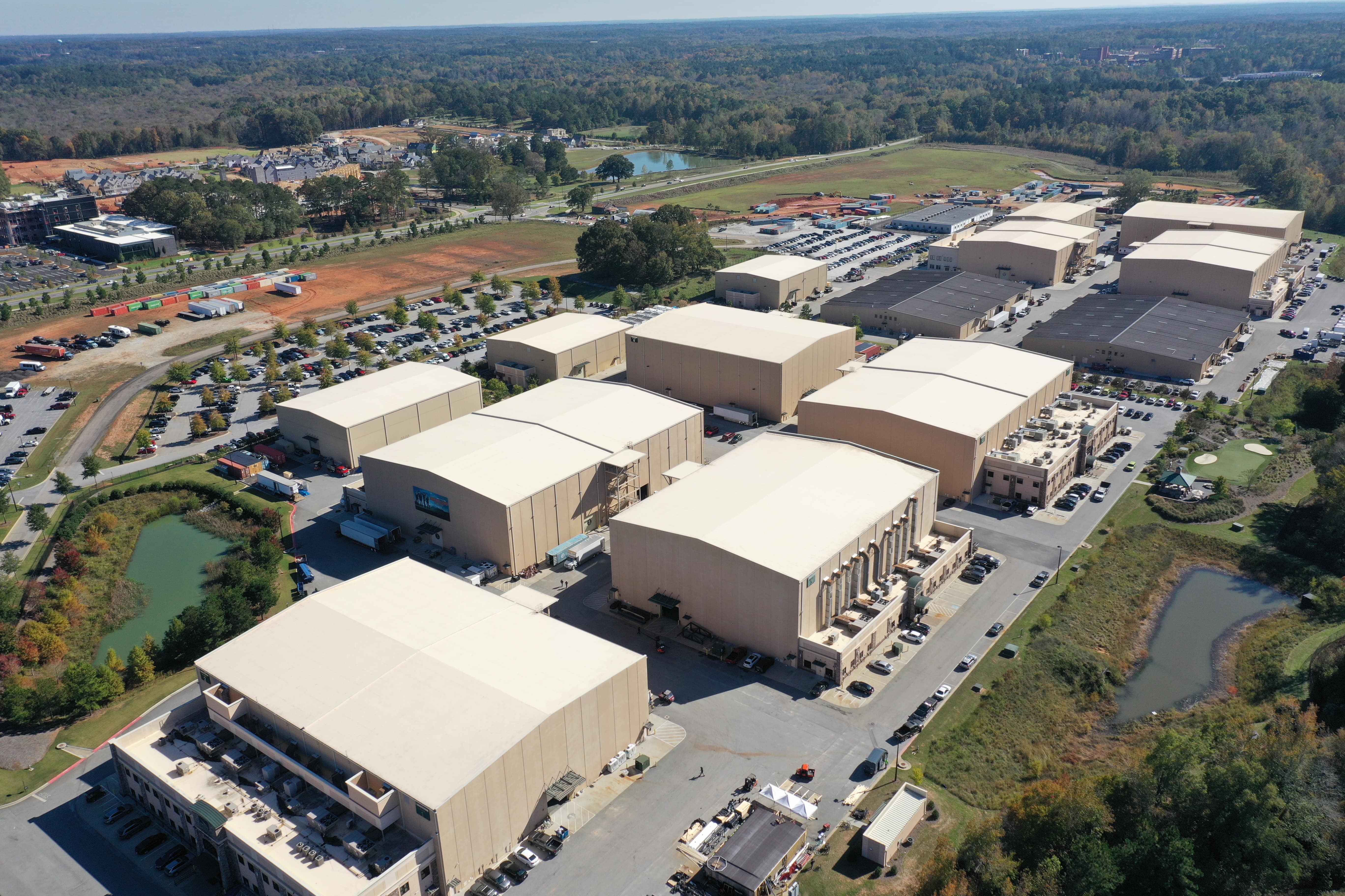 Aerial view of Trilith Studio Lot