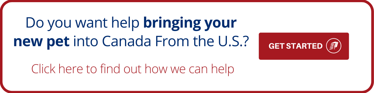 pet import into Canada