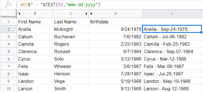  Même graphique que ci-dessus avec Nom et date combinés 