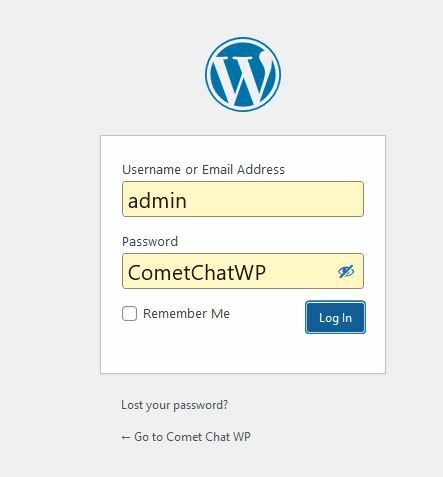 WordPress Login Page