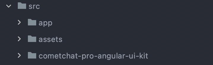 CometChat UI Kit in src folder