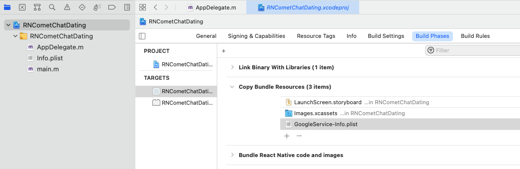 s beaecebbcfdadebeadbadcb xcode copy bundle resources