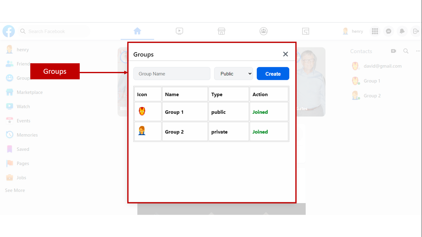 Group component