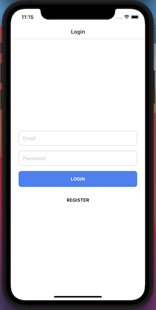 The Login Component for React Native Gifted Chat