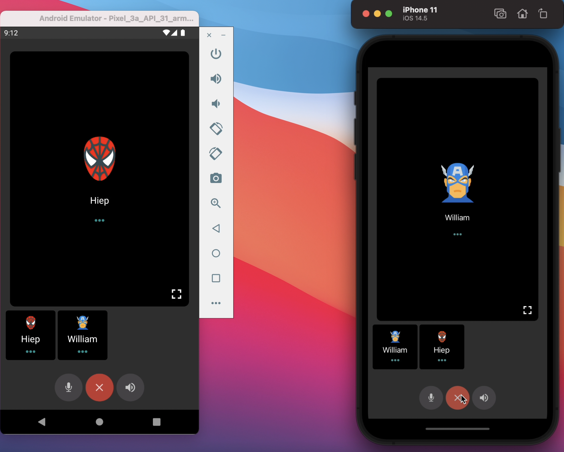 Audio Call for Ionic Chat App