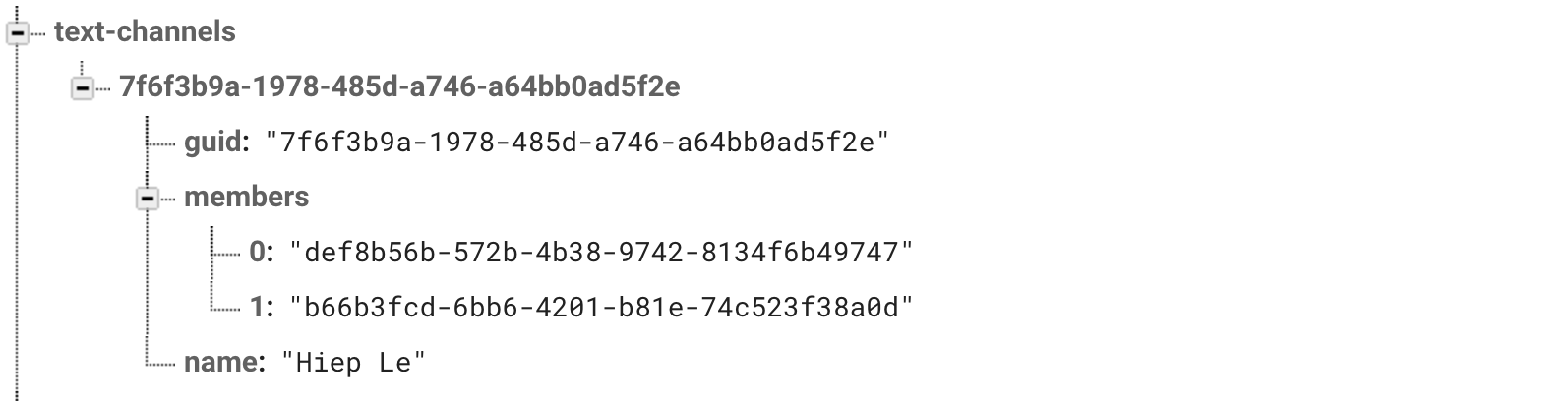 Data Structure - Text Channel