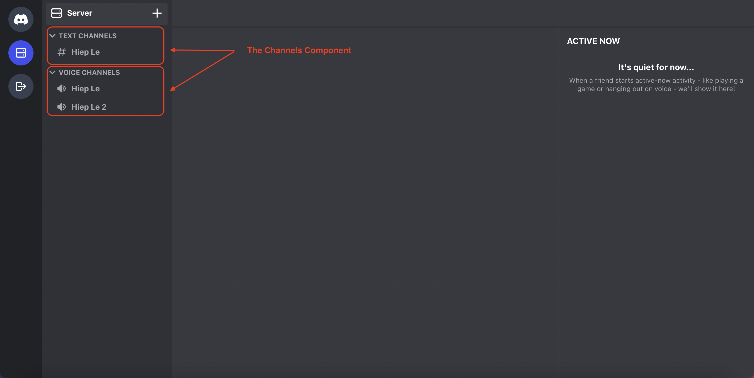 The Channels Component