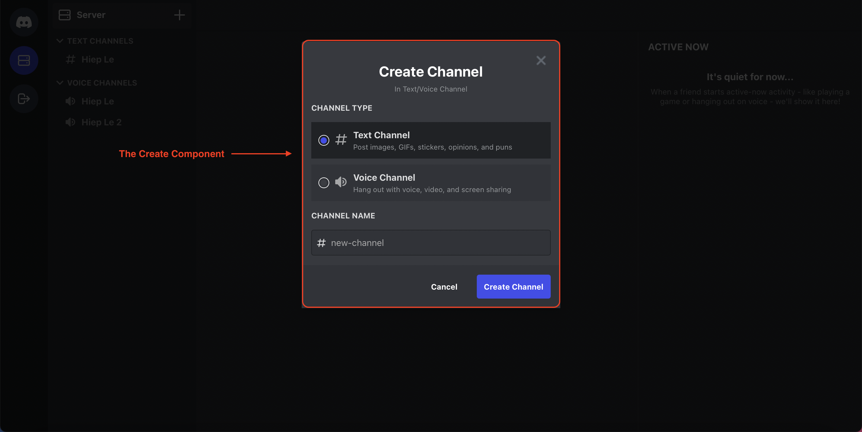 The Create Component