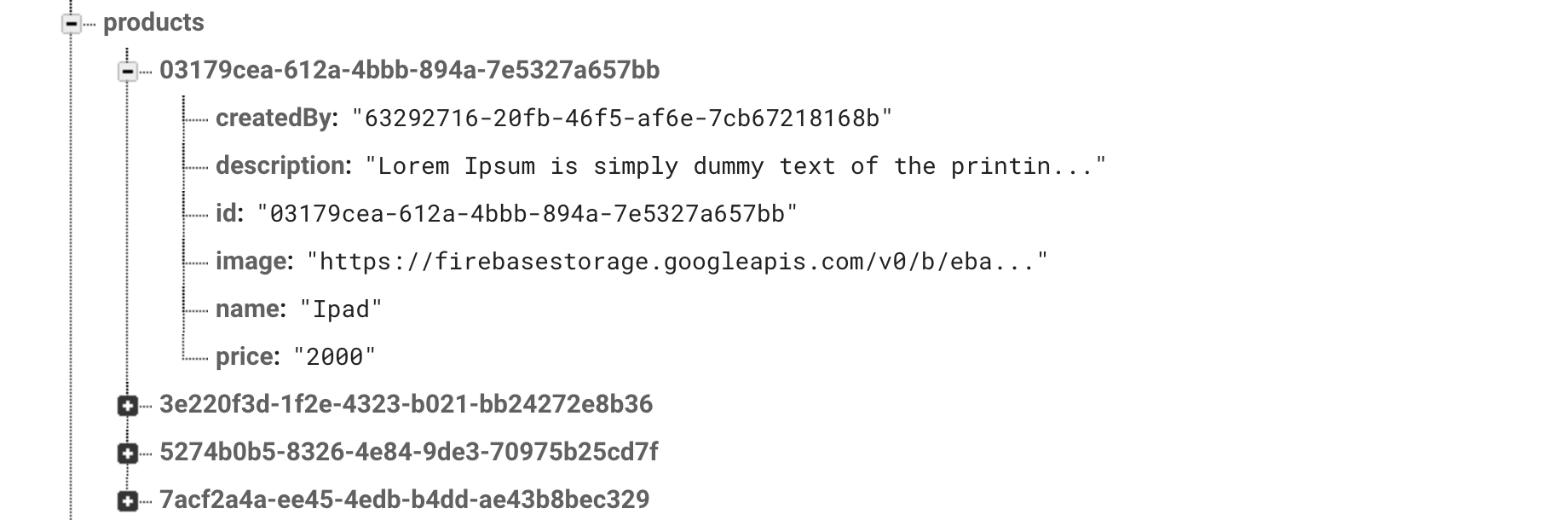 Data Structure - Product