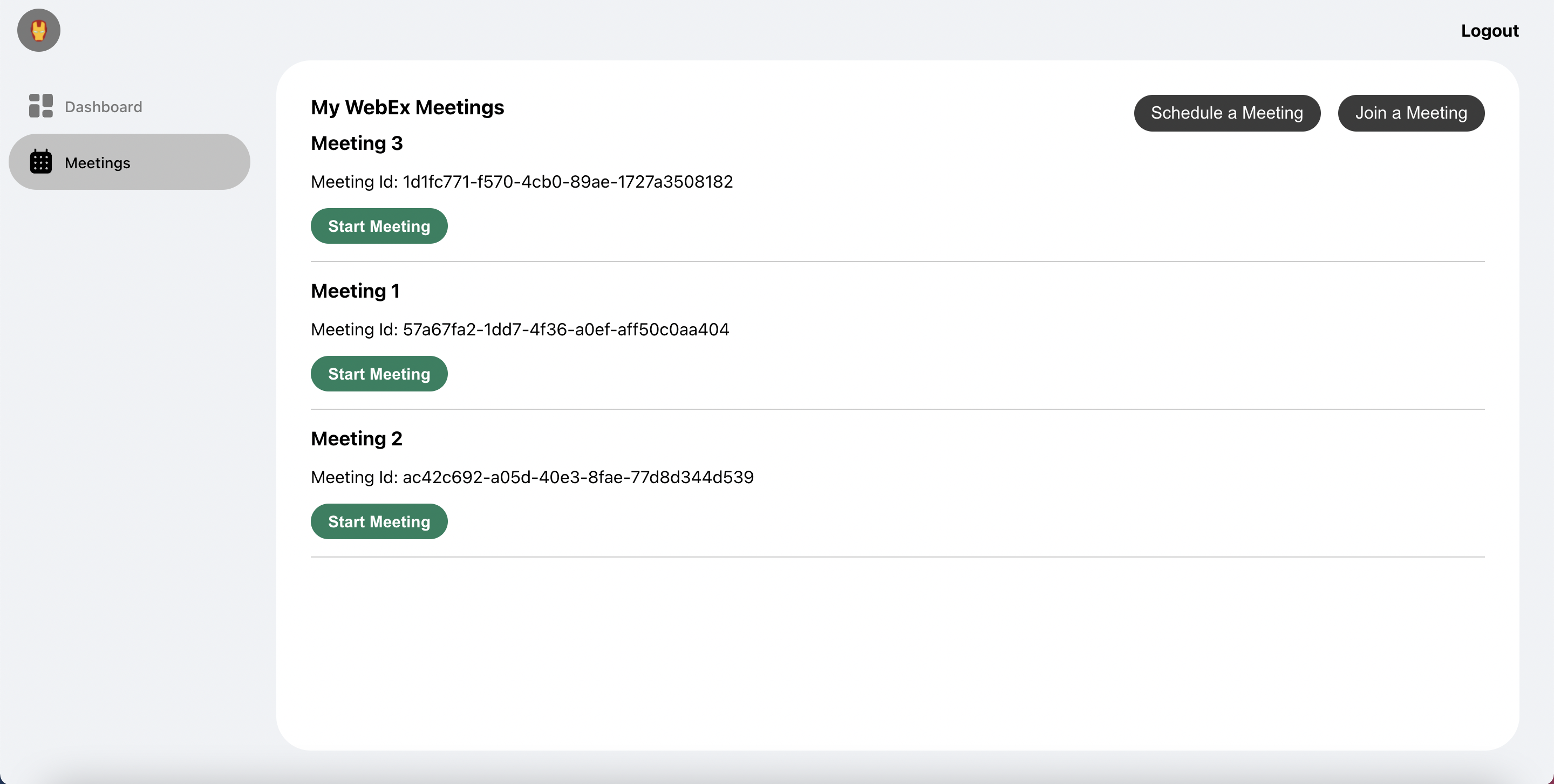 The Meetings Component