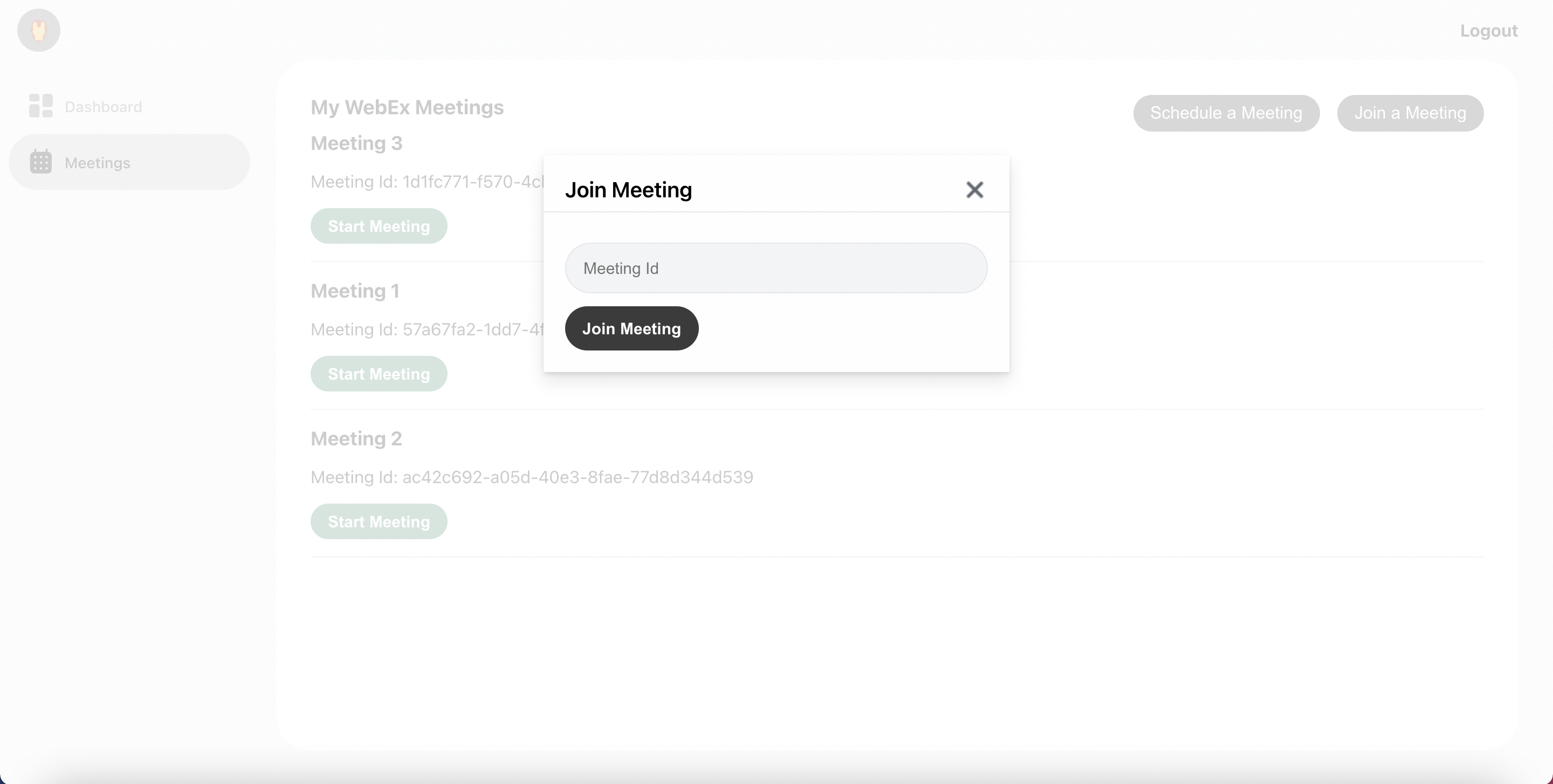 The Join Meeting Component