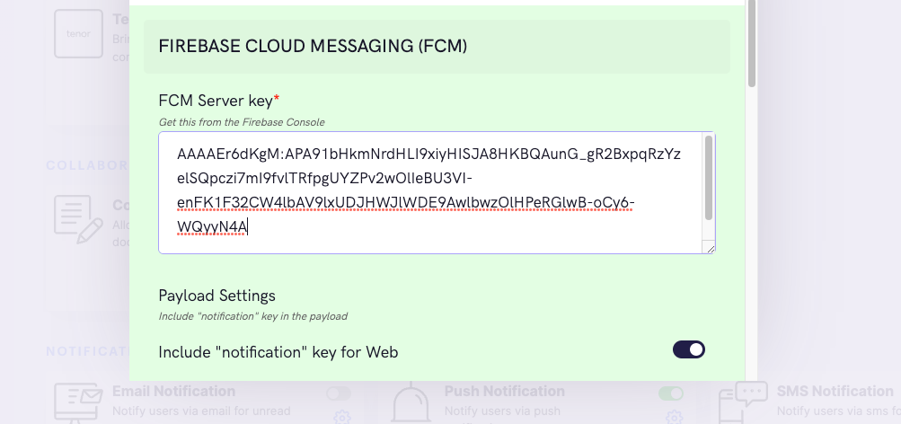 The FCM key