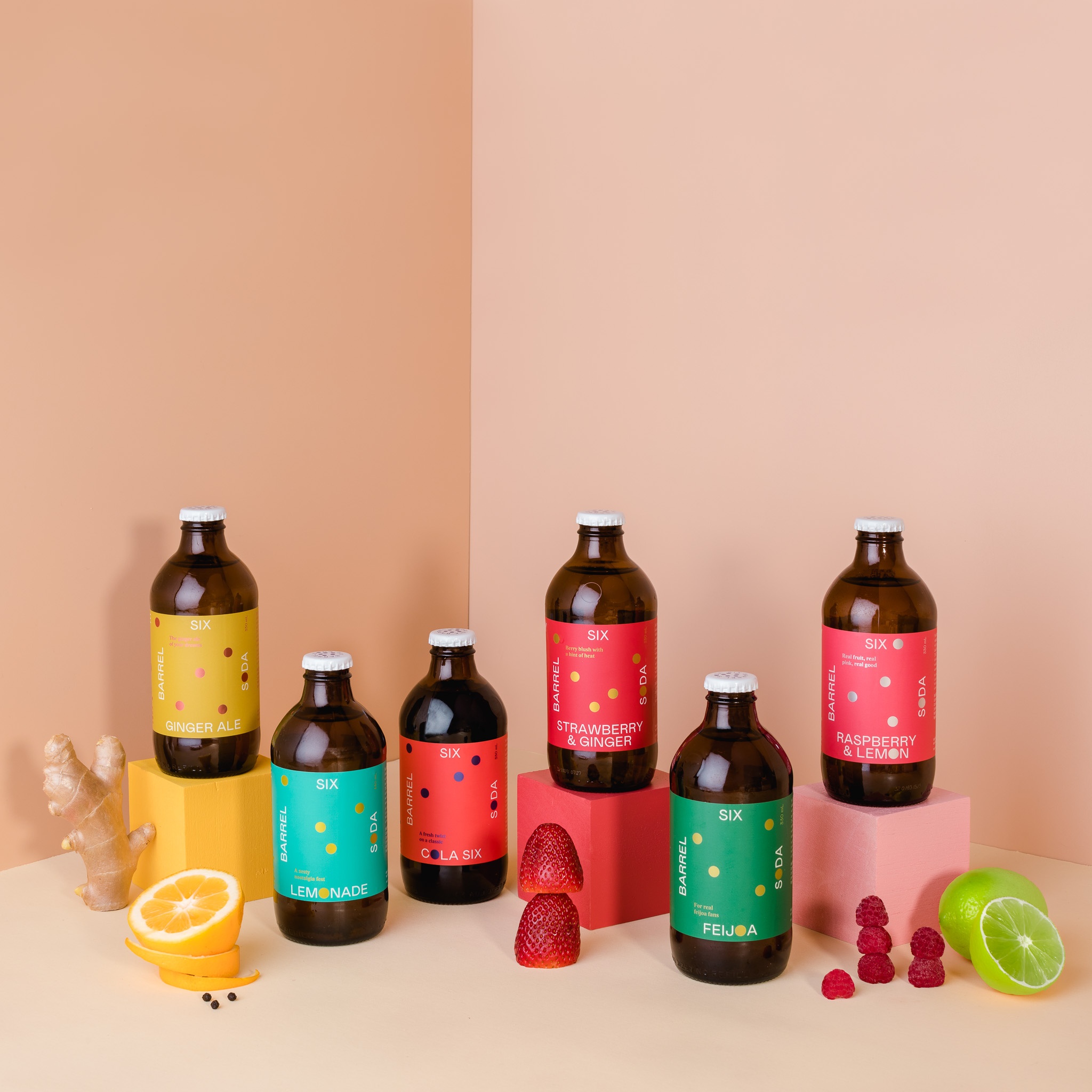 Six Barrel Soda Mixed 6 Pack 330mL Sodas Free samples on Upstock