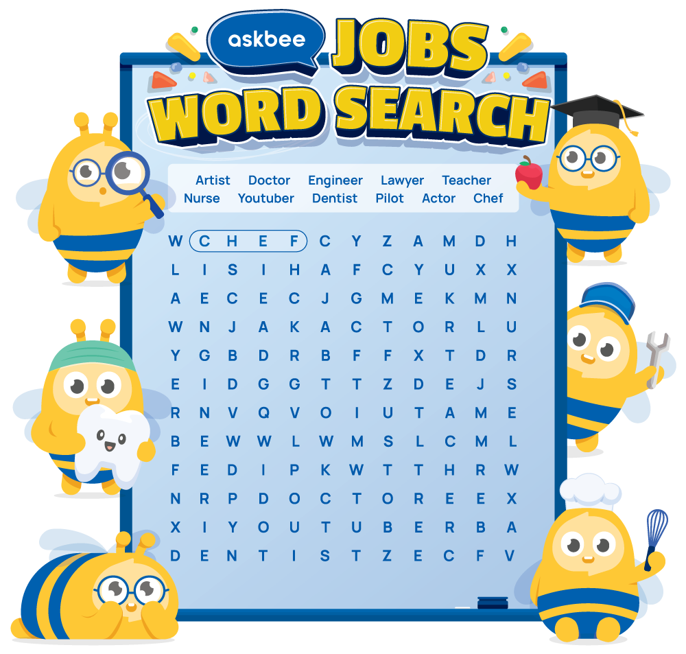 Askbee Jobs Word Search