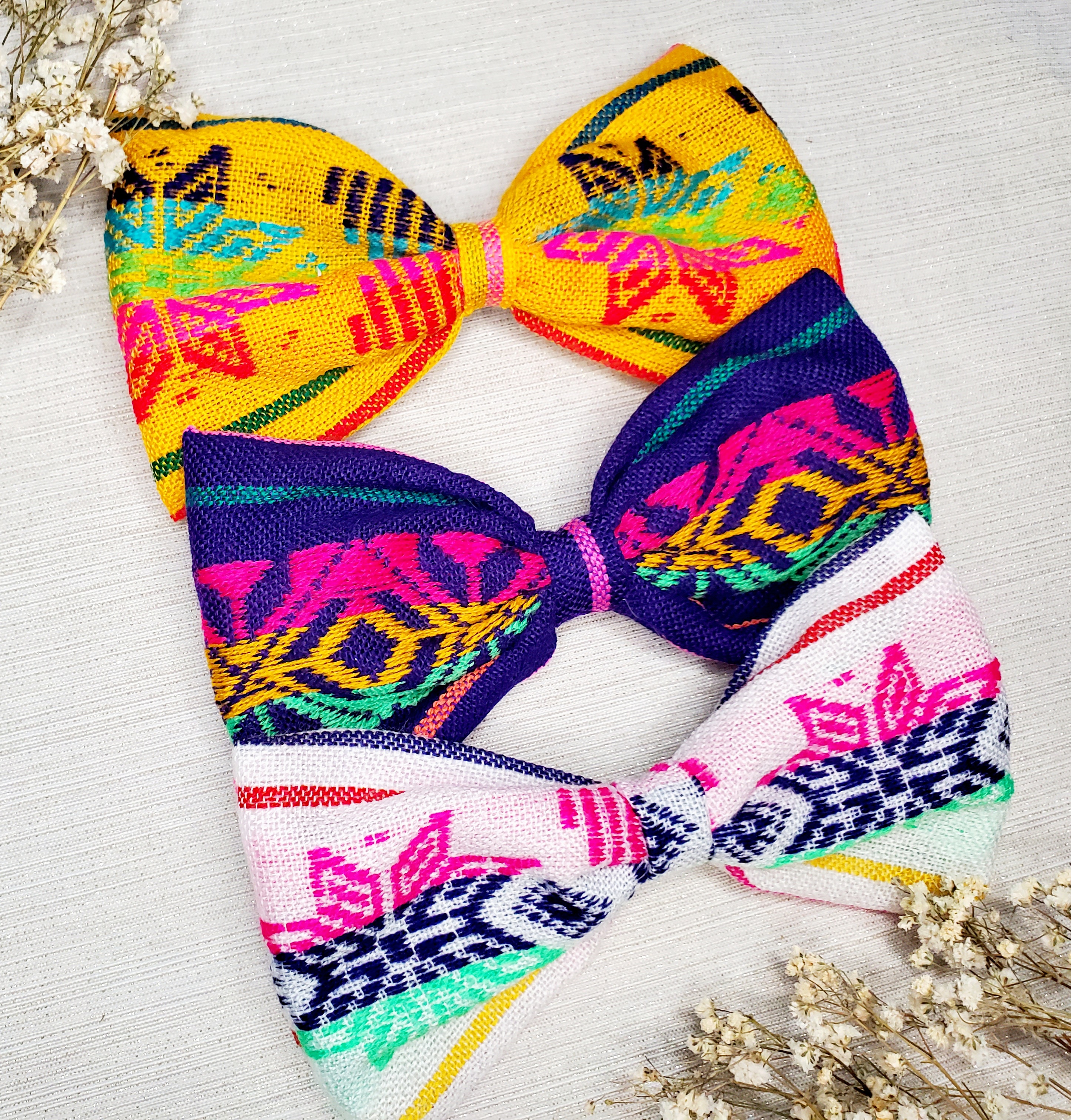 3 hair bows