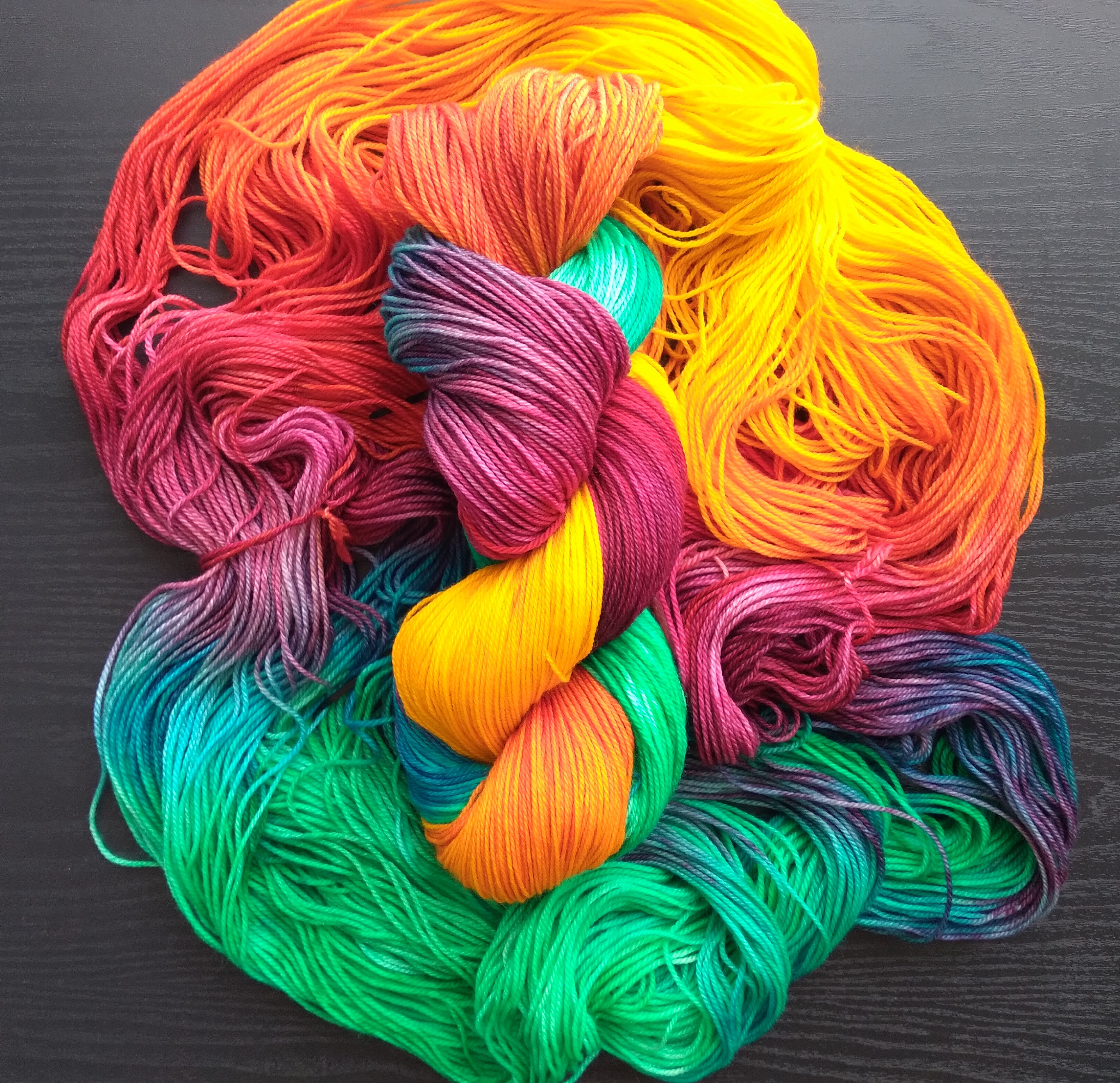 Rainbow yarn bundle