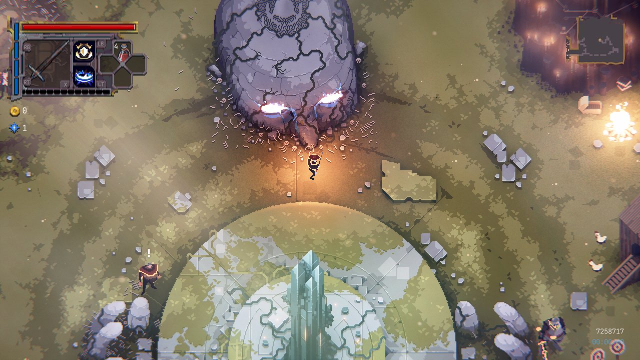 You can get healed by the stare of this massive head.