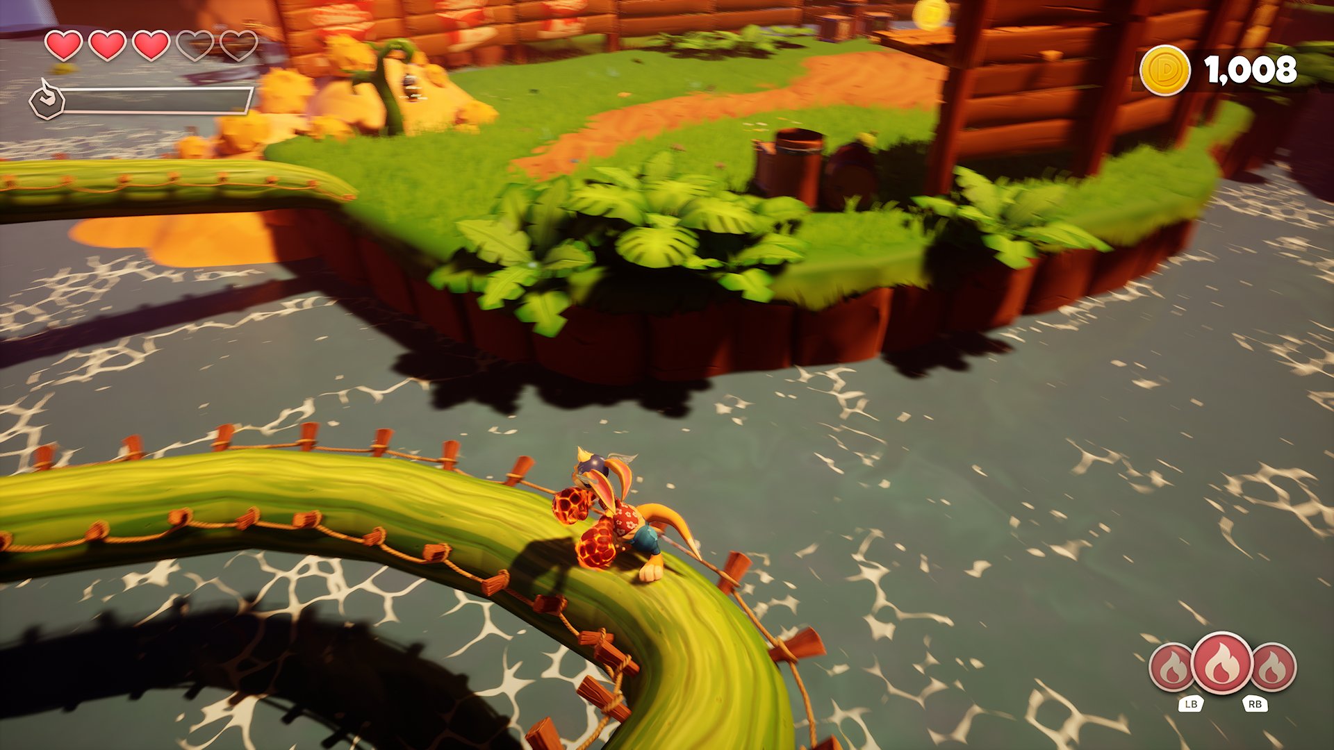 Sliding down things is a staple of the game.