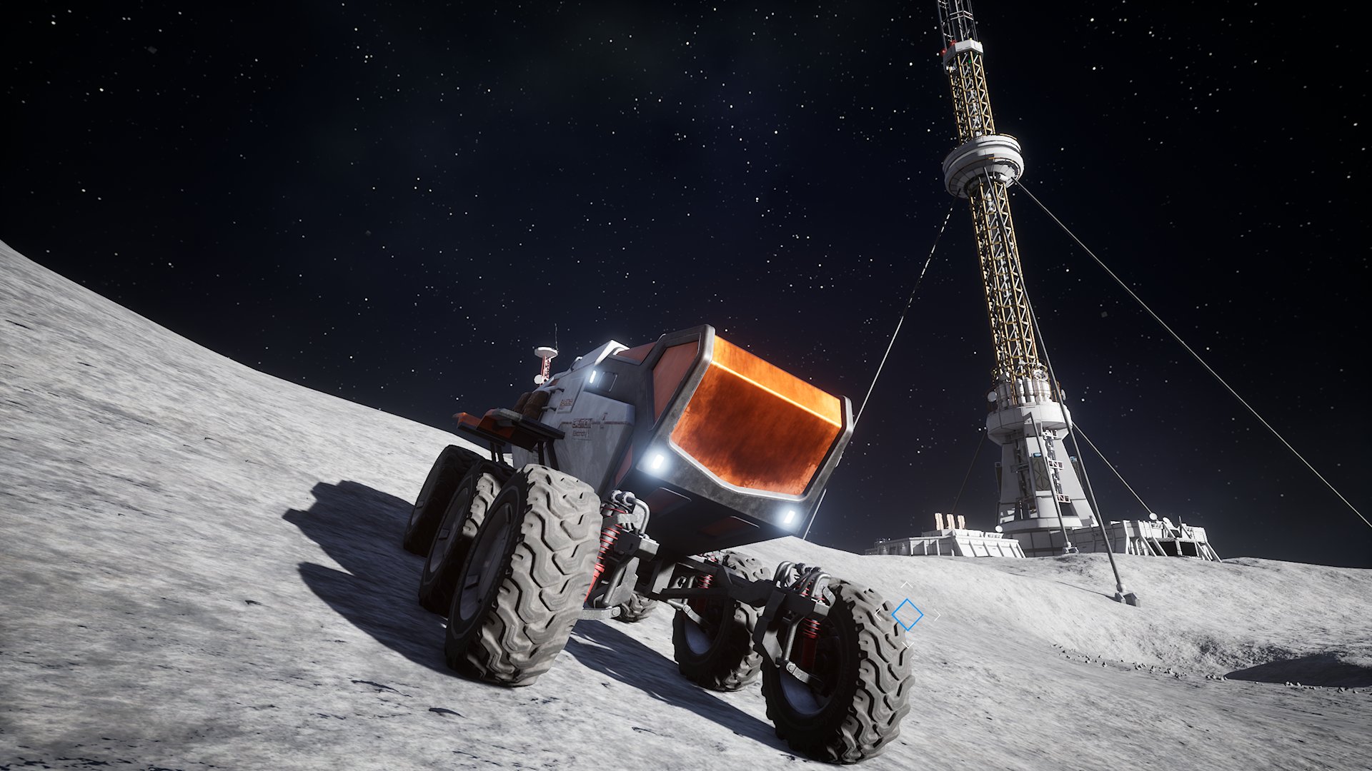 A few missions require the use of this six-wheeled moon buggy.