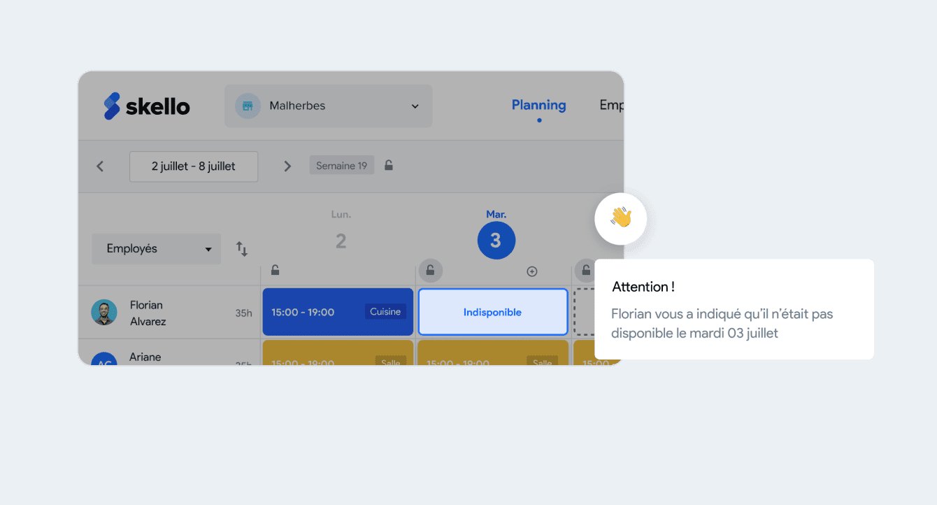 Comment communiquer vos plannings sur Skello ?
