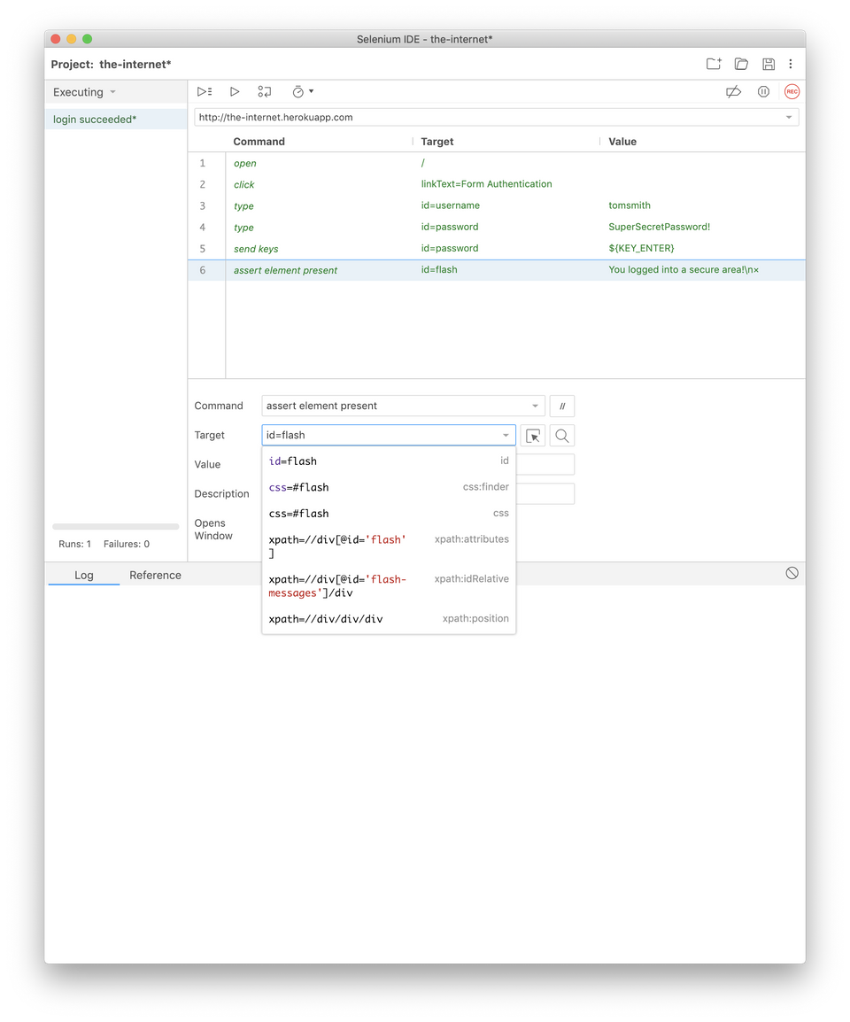 Selenium IDE: Tool für UA- & E2E Tests