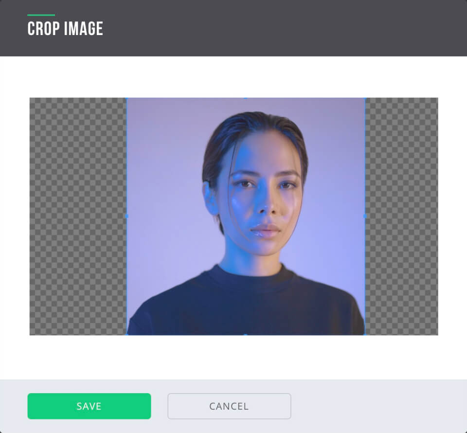 crop image