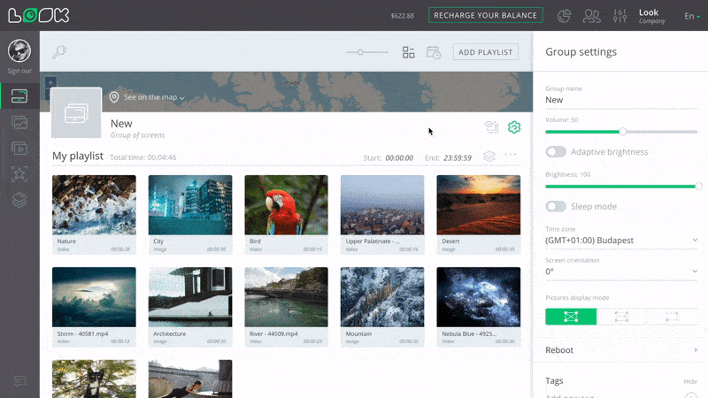 view screens in group