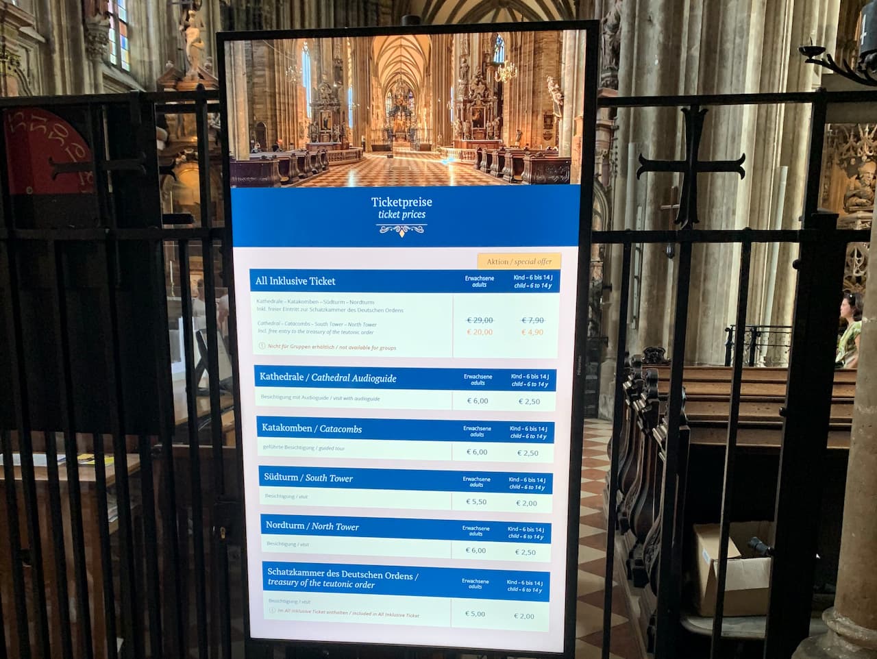 pricing display