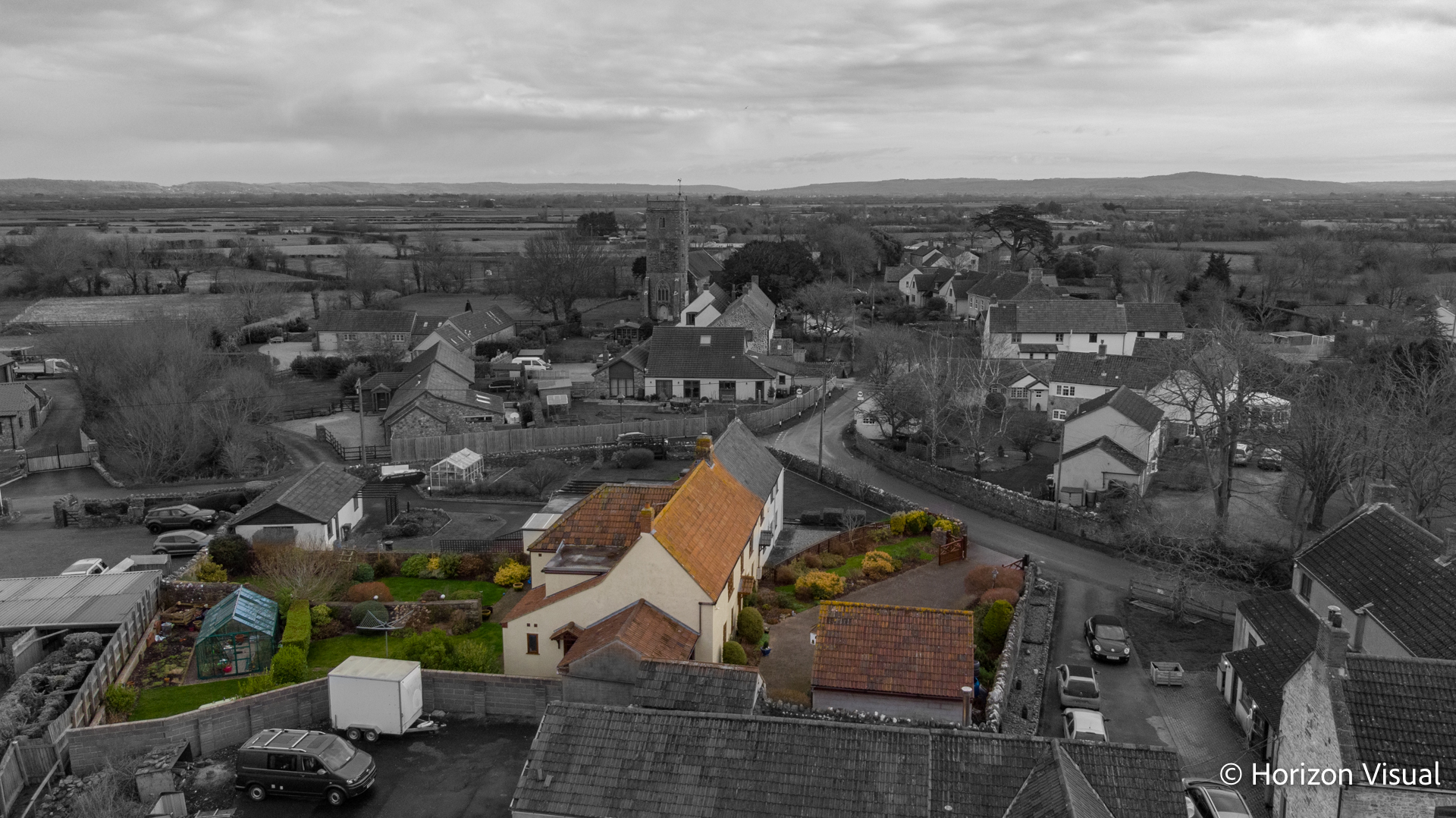 Aerial Drone Photography for Bloxham & Barlow Estate Agent in Wick St
