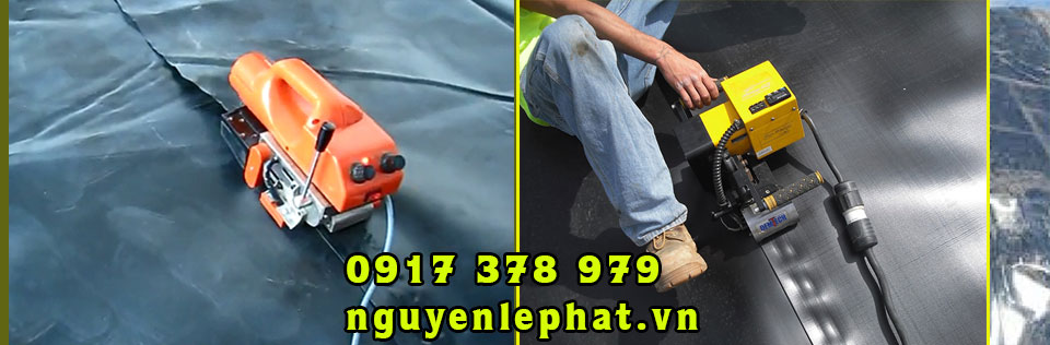Máy ép bạt nhựa HDPE, sản xuất bạt lót ao hồ chứa nước