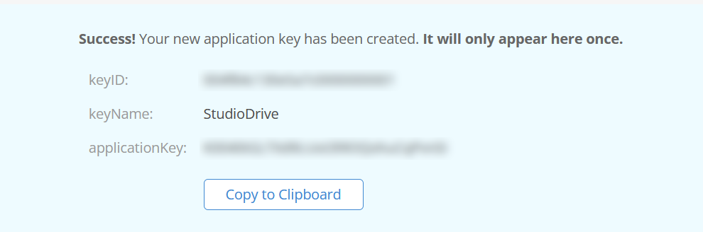 The keys are blurred. They are used for an Anchorpoint cloud drive