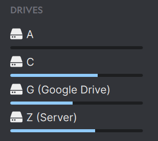 The new cloud drive is mounted in Anchorpoint