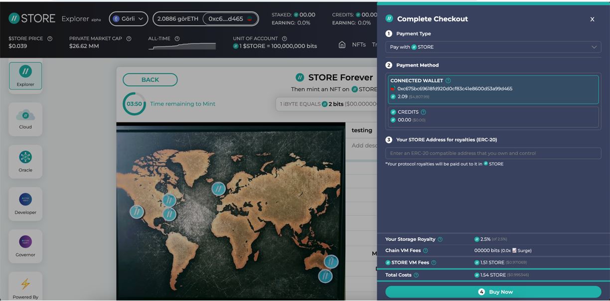 Checkout UX allows users to purchase resources in a variety of currencies