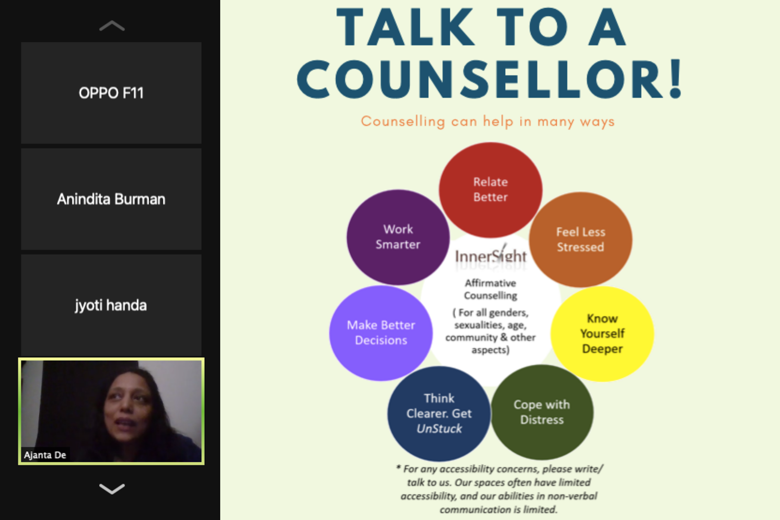 Online Video Counseling 