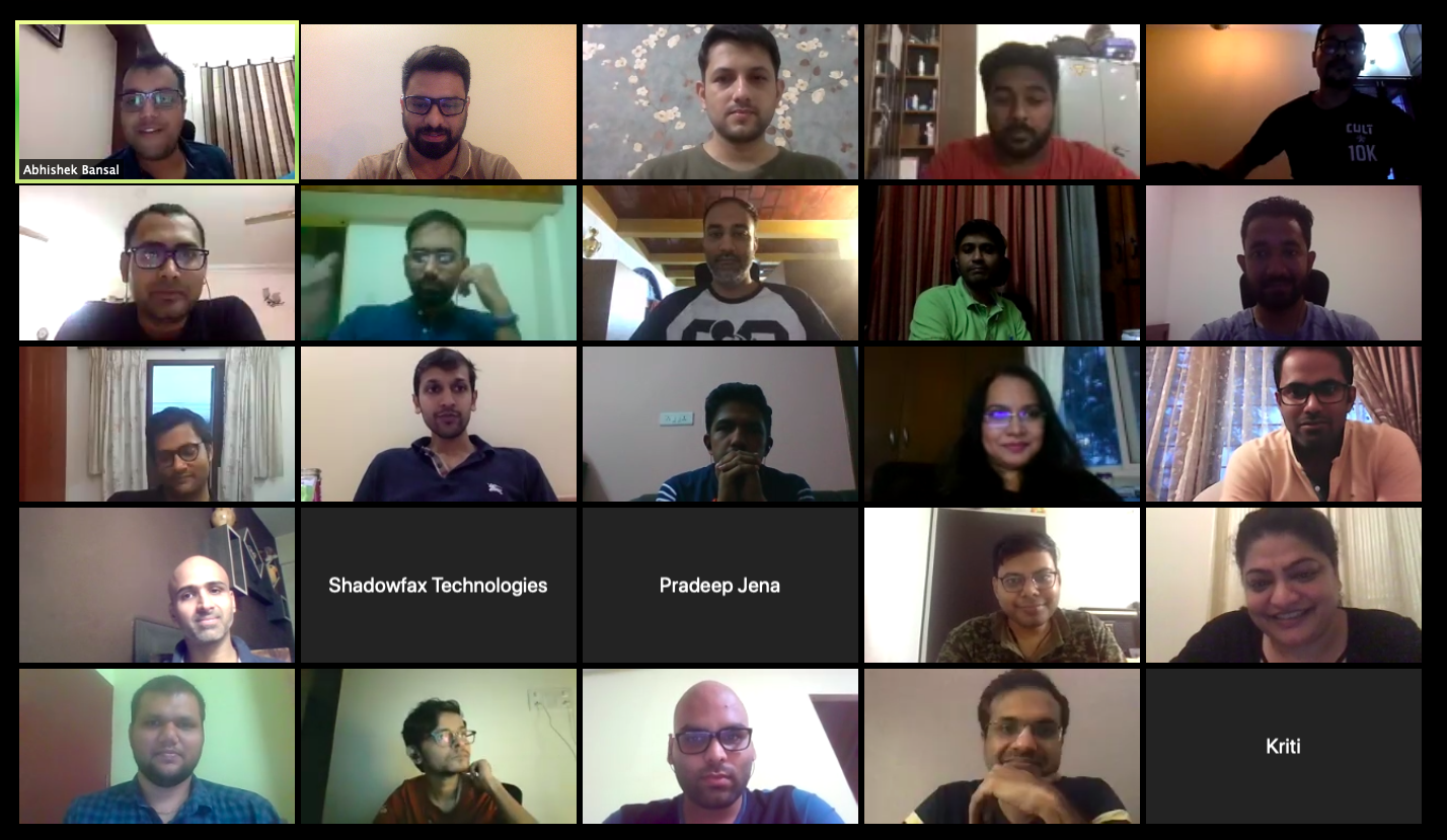 Online video Call Team Meeting