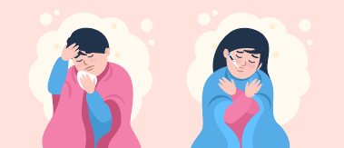 Two Sick People Wanting Online Medical Delivery Service