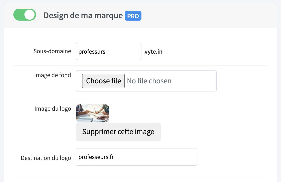 Vyte iOS Interface