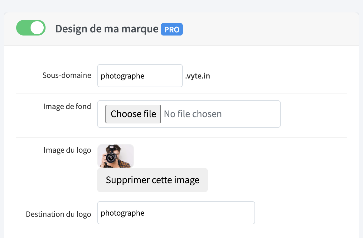 Vyte iOS Interface