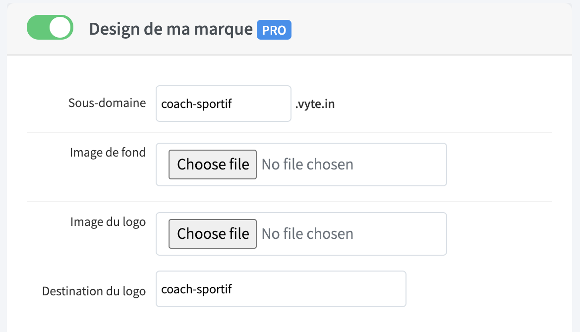 Vyte iOS Interface
