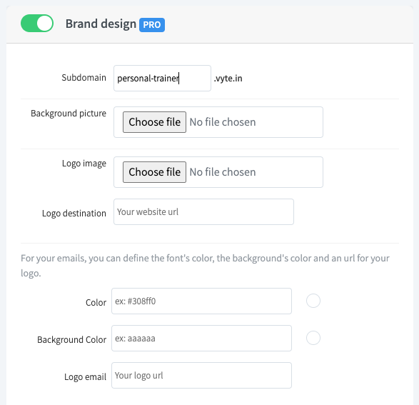 Vyte iOS Interface