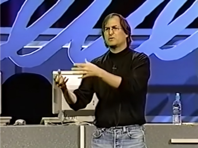 Steve Jobs à la Worldwide Developer Conference de 1997